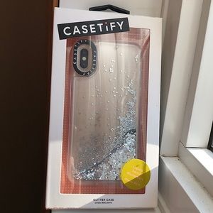 iPhone XS/X Casetify glitter case